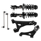 6pcs Front Struts + Lower Control Arms for Chevrolet Trax, Buick Encore (2013–2022)