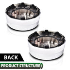 Set of 4 Rear Wheel Hub Center Caps for Dodge Ram 3500 (2003–2017) Silver
