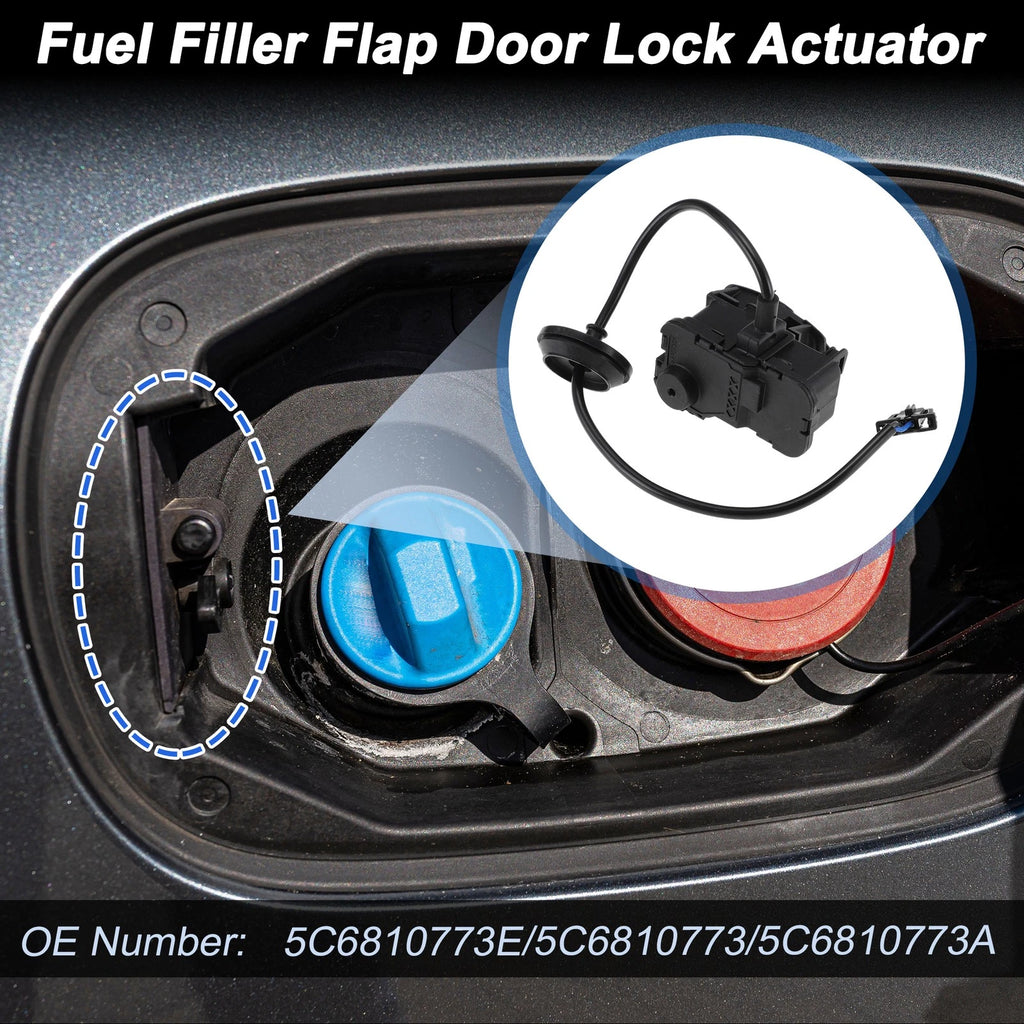 Fuel Filler Flap Door Latch Lock Actuator Motor for Volkswagen GTI (2015–2021)