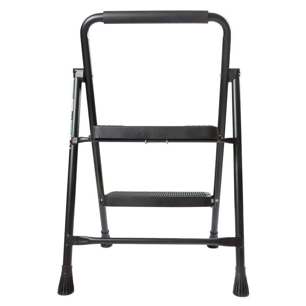 2-Step Folding Ladder Stool with Wide Anti-Slip Pedal for Home Use