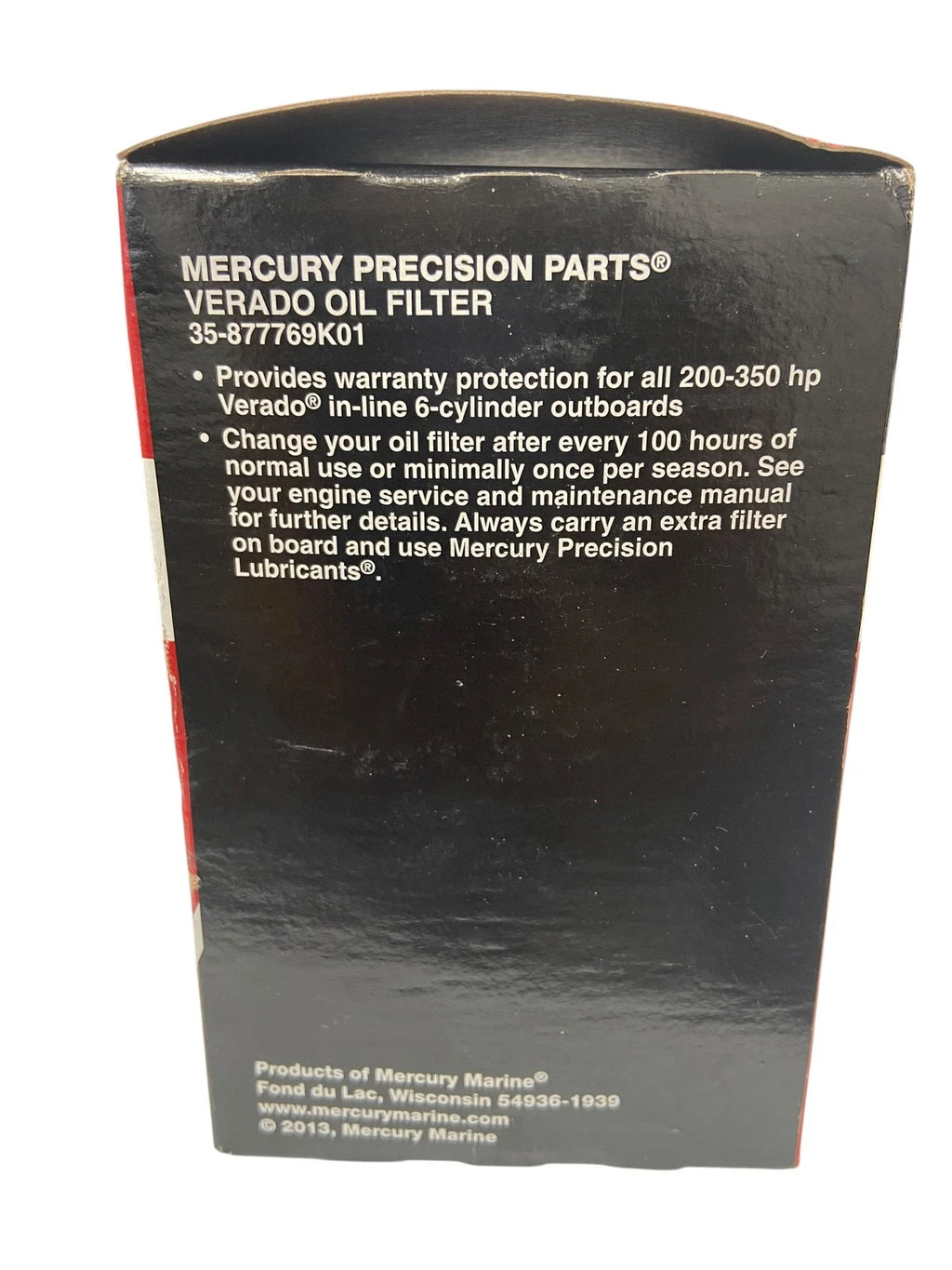 Verado Oil Filter 35-877769K01 for Mercury Verado Outboard (200-235 Hp)