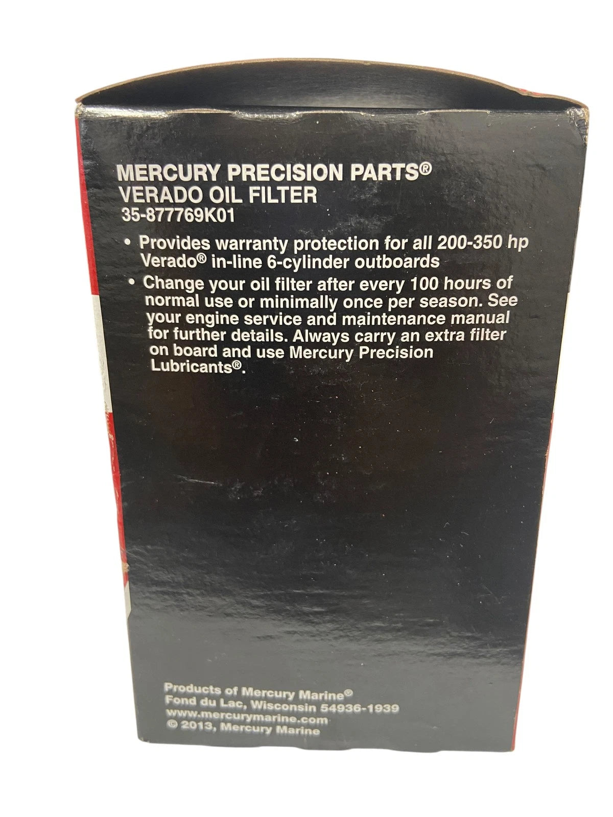 Verado Oil Filter 35-877769K01 for Mercury Verado Outboard (200-235 Hp)