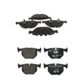 Set of 4 Hella Low-Met Disc Brake Pads for BMW E53 X5 (2002–2006)