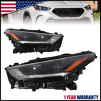 Pair LED Projector Headlights w/ LED DRL for Toyota Highlander (2020–2024)