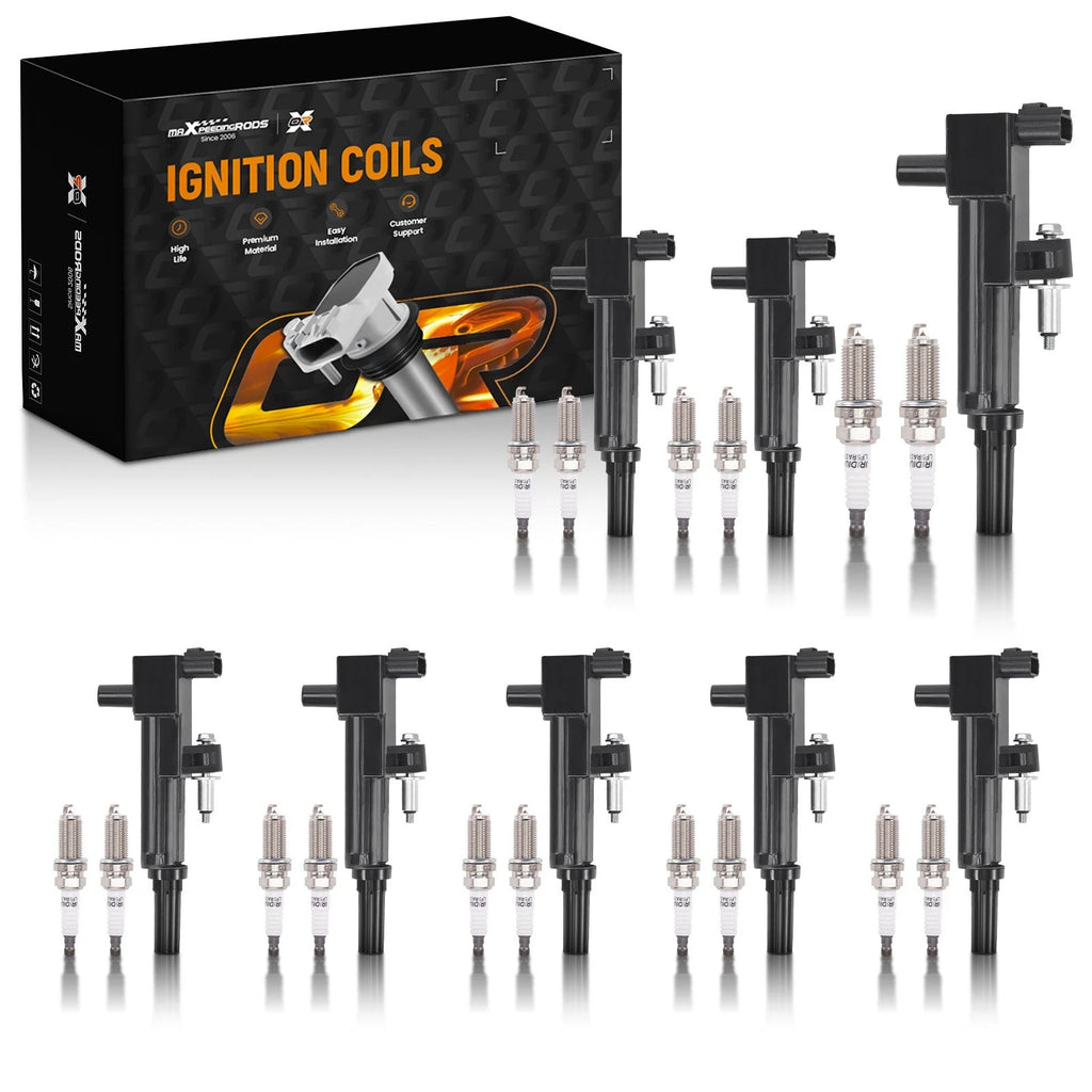 Set of 8 Ignition Coils & 16 Iridium Spark Plugs for Dodge Ram 1500 Dakota Durango UF601