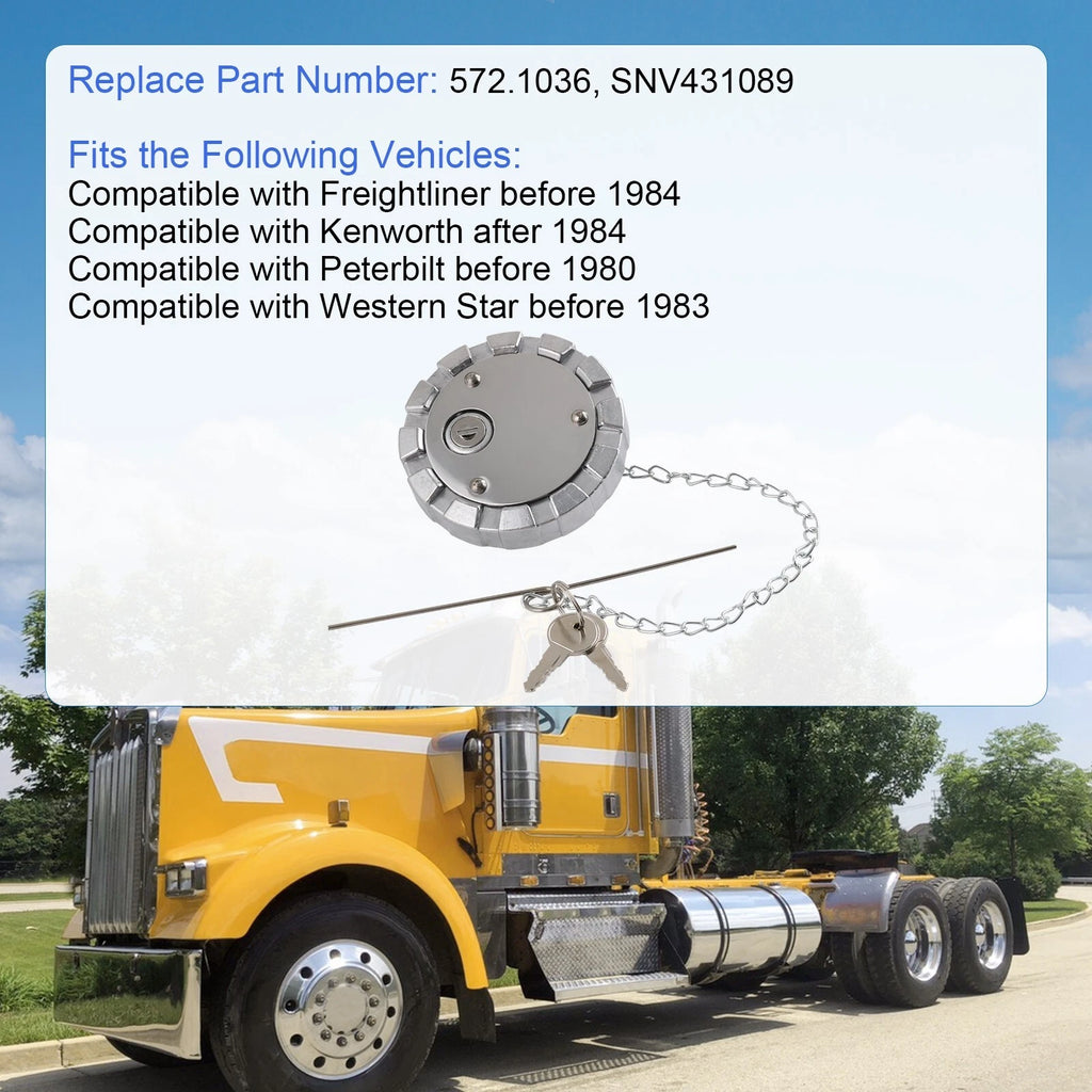 Fuel Tank Locking Gas Cap for Kenworth Peterbilt