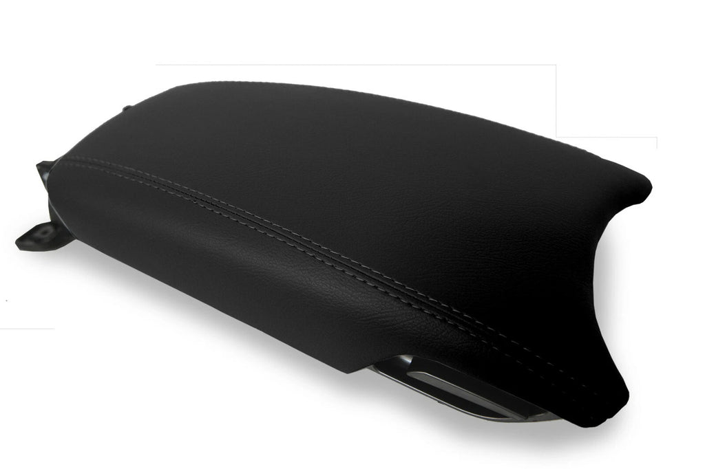 Leather Center Console Armrest Cover for Hyundai Azera (2012–2017) Black
