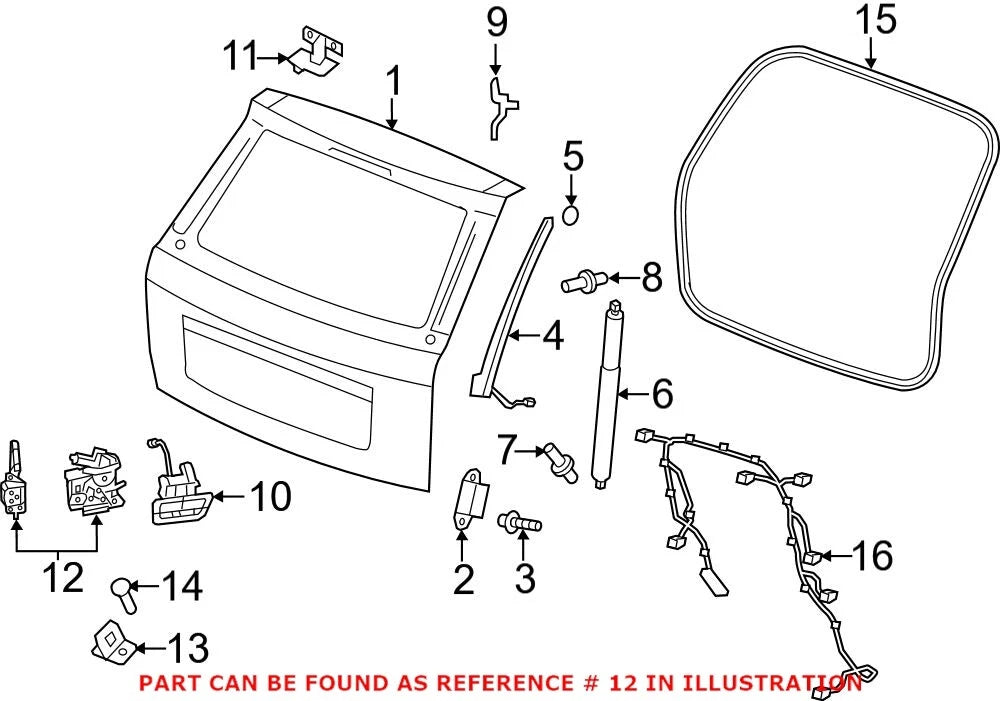 Trunk Lock Actuator Motor for Chrysler Voyager Pacifica (2001–2023)