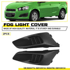 2X Front Bumper Fog Light Lamp Covers for Chevrolet Sonic (2012–2016)