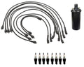 Ignition Wires & Spark Plugs Kit for Chevy Impala GMC K25 K35 V8 (1 Coil, 8 Plugs)