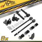 Set of 8 Front Inner & Outer Tie Rod Ends & Sway Bar Links for Chevy Pontiac