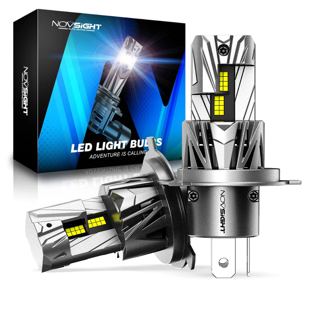 H4 LED Headlight Bulbs Conversion Kit 18000LM 6500K 70W for