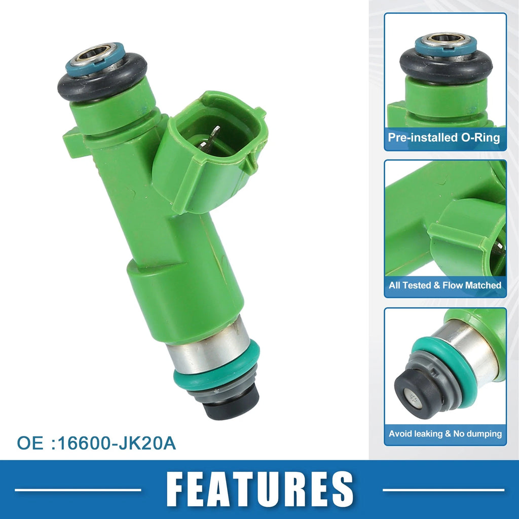 Set of 6 Fuel Injectors No. 16600JK20A for Nissan Pathfinder (2014–2020)