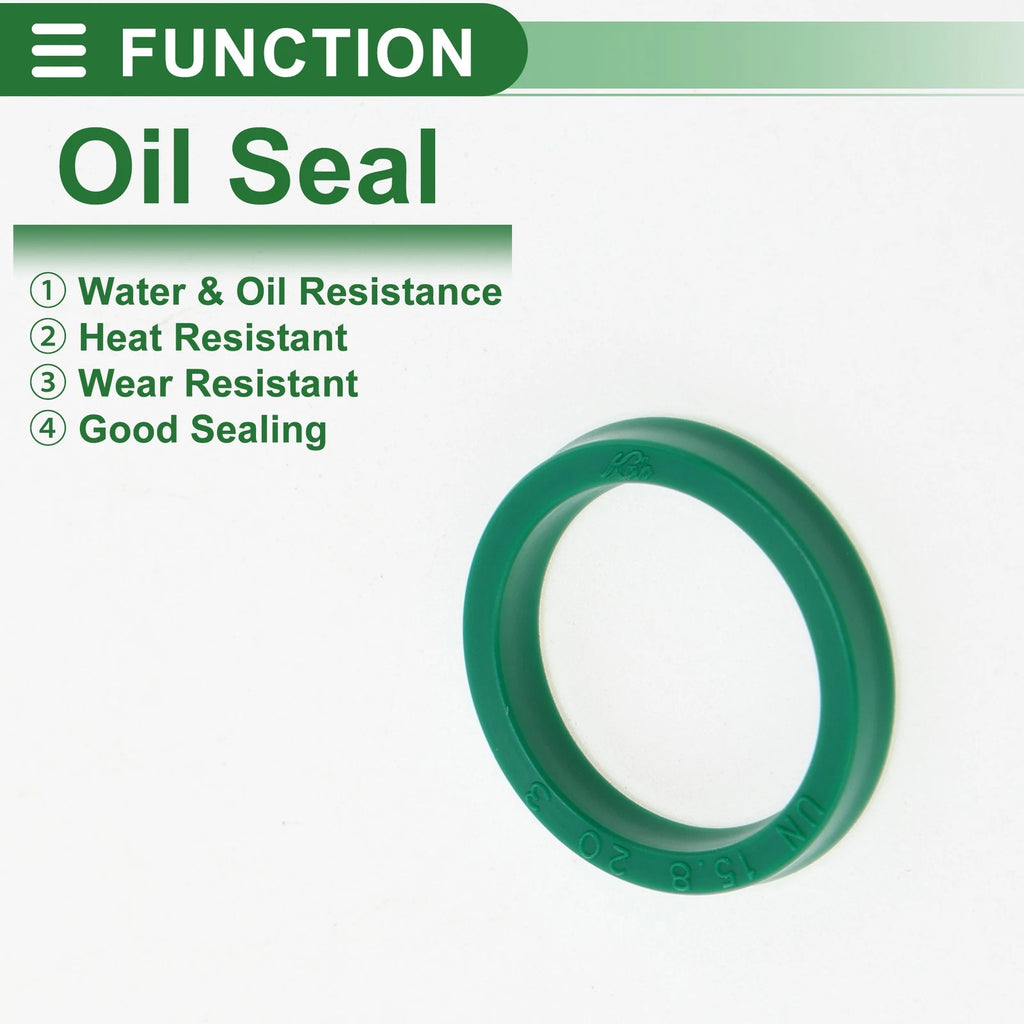 Set of 5 Oil Seal Rotary Shaft Seal TPU 15.8x20x3mm High Pressure