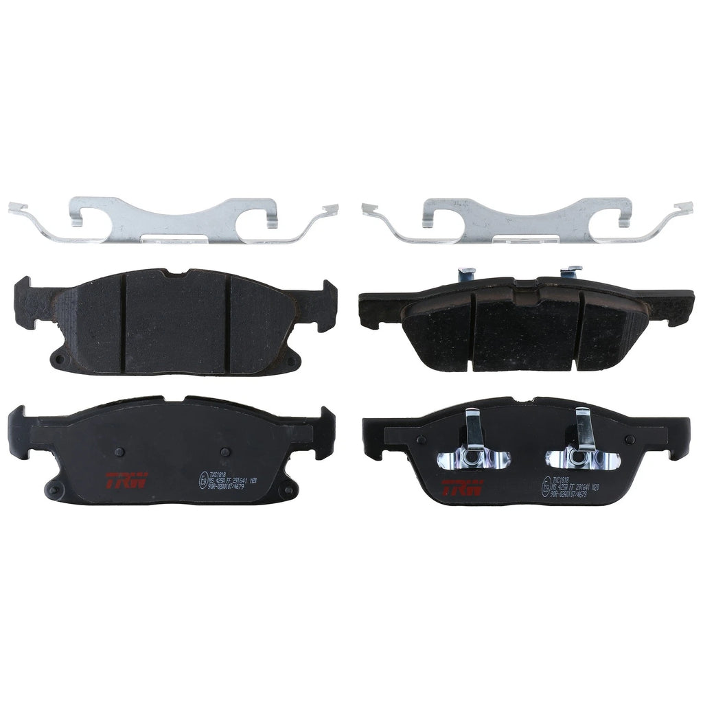 Set of 4 Disc Brake Pads for Ford Edge (2015–2021)