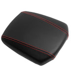 Leather Console Armrest Cover for Hyundai Genesis Coupe (2010–2013) Red Stitch