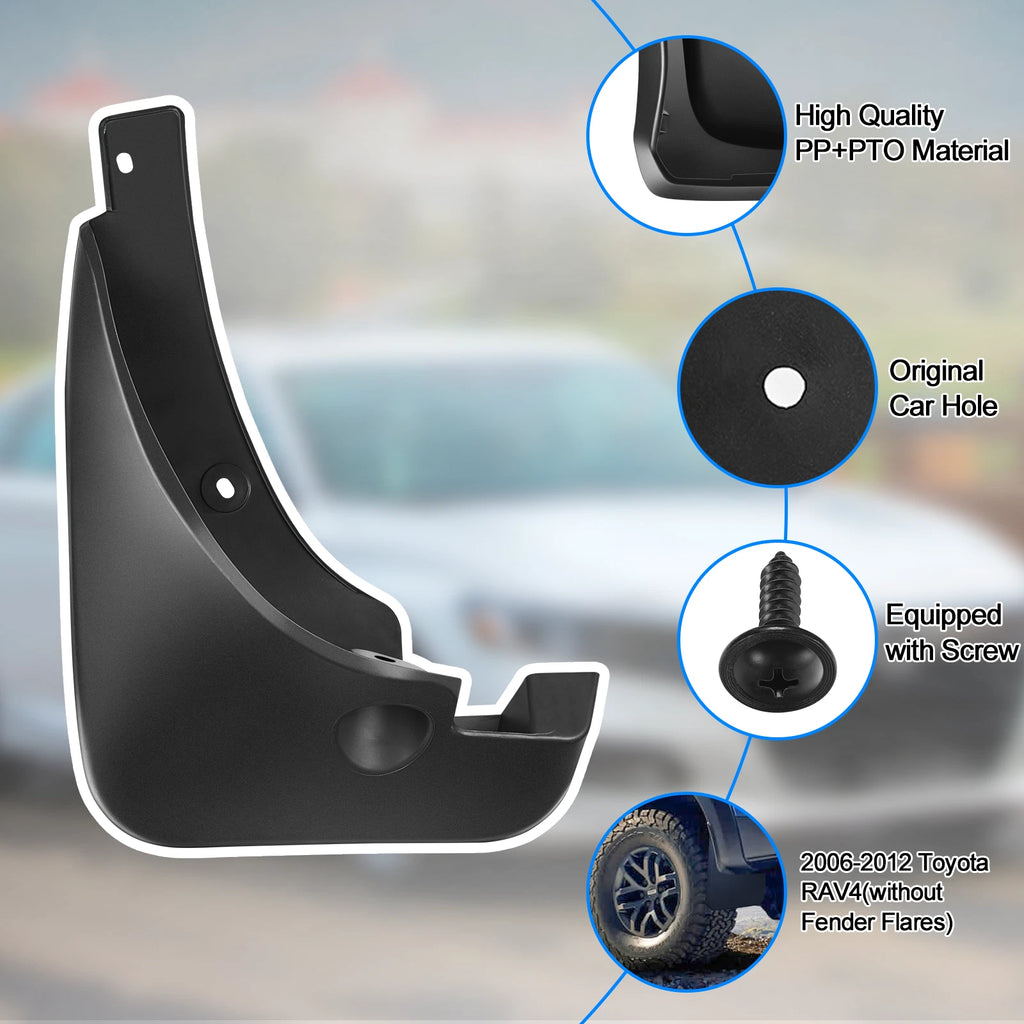 Splash Guards for 1993-1994 Plymouth Sundance 2.2L (Front & Rear)