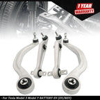 Set of 4 Front Lower Control Arms with Ball Joints for Tesla Model 3, Model Y (2017–2023)