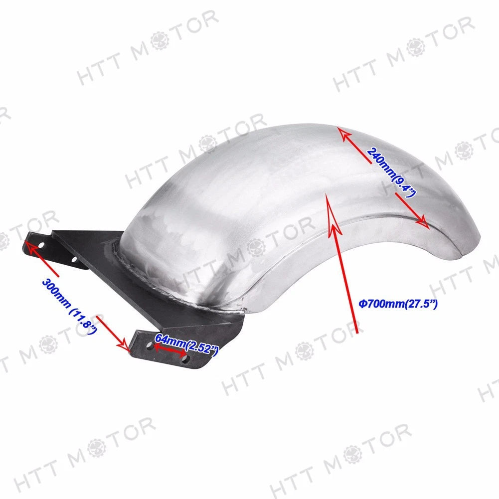 9" Rear Custom Fender for Harley Softail Fat Boy (180-200 Wide Tire)