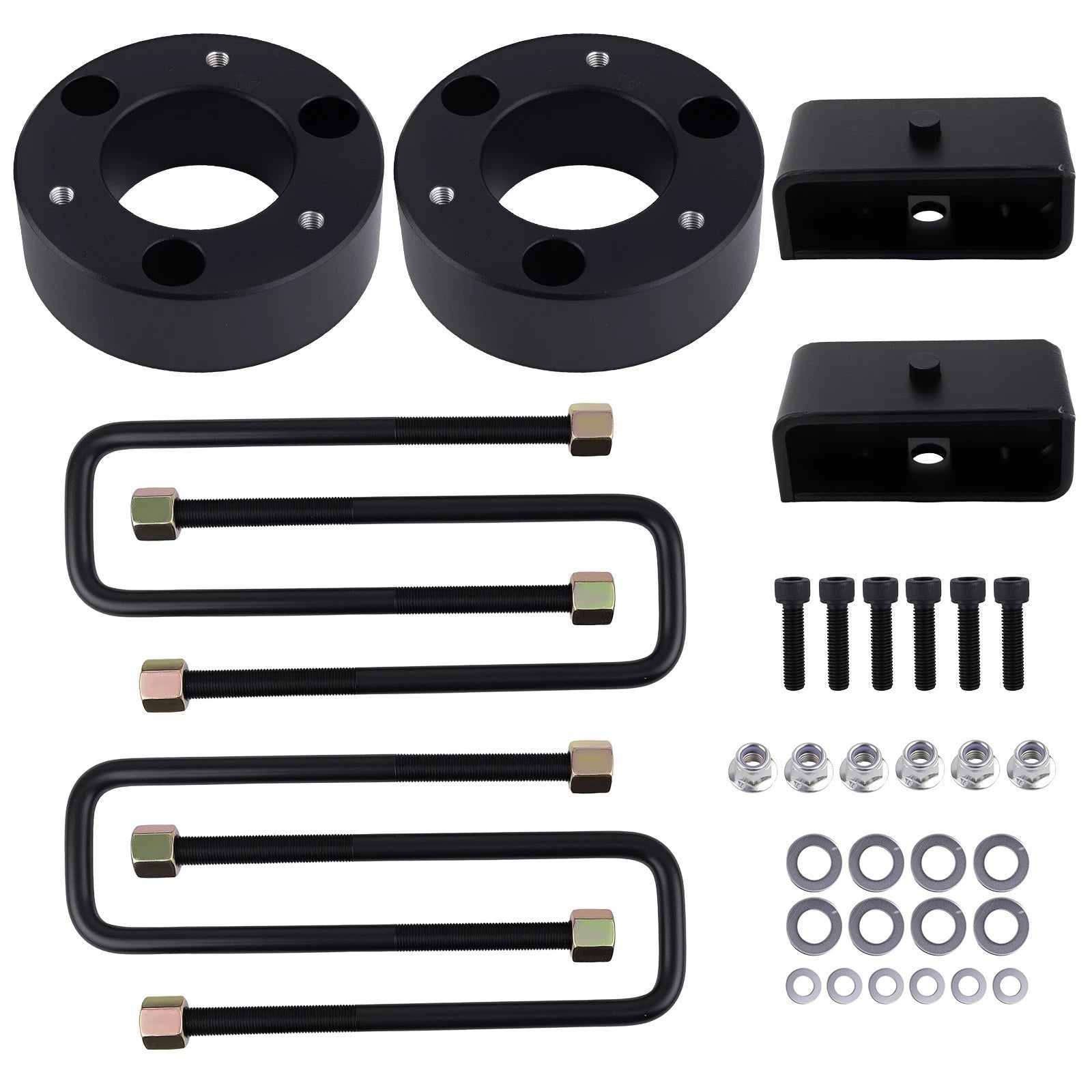 3" Suspension Lift Spacers for Nissan Titan (2004–2023) with Hardware Black