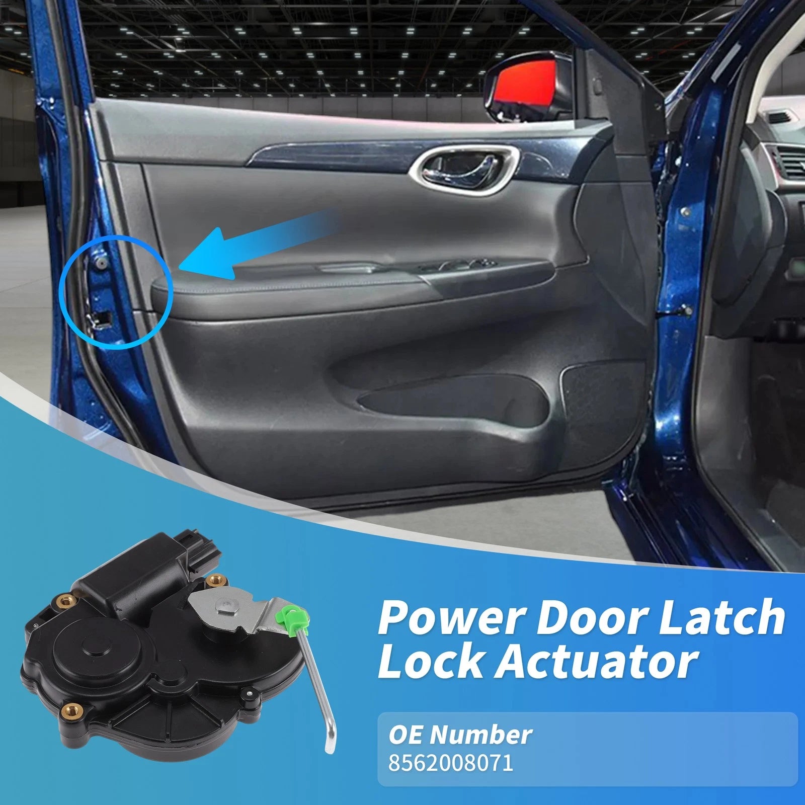 Rear Passenger Side Power Door Lock Actuator for Toyota Sienna (2004–2009) 8562008071