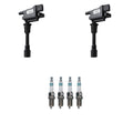 Set of 2 Ignition Coils & 4 Spark Plugs for Mazda Protege5 (2001–2003)