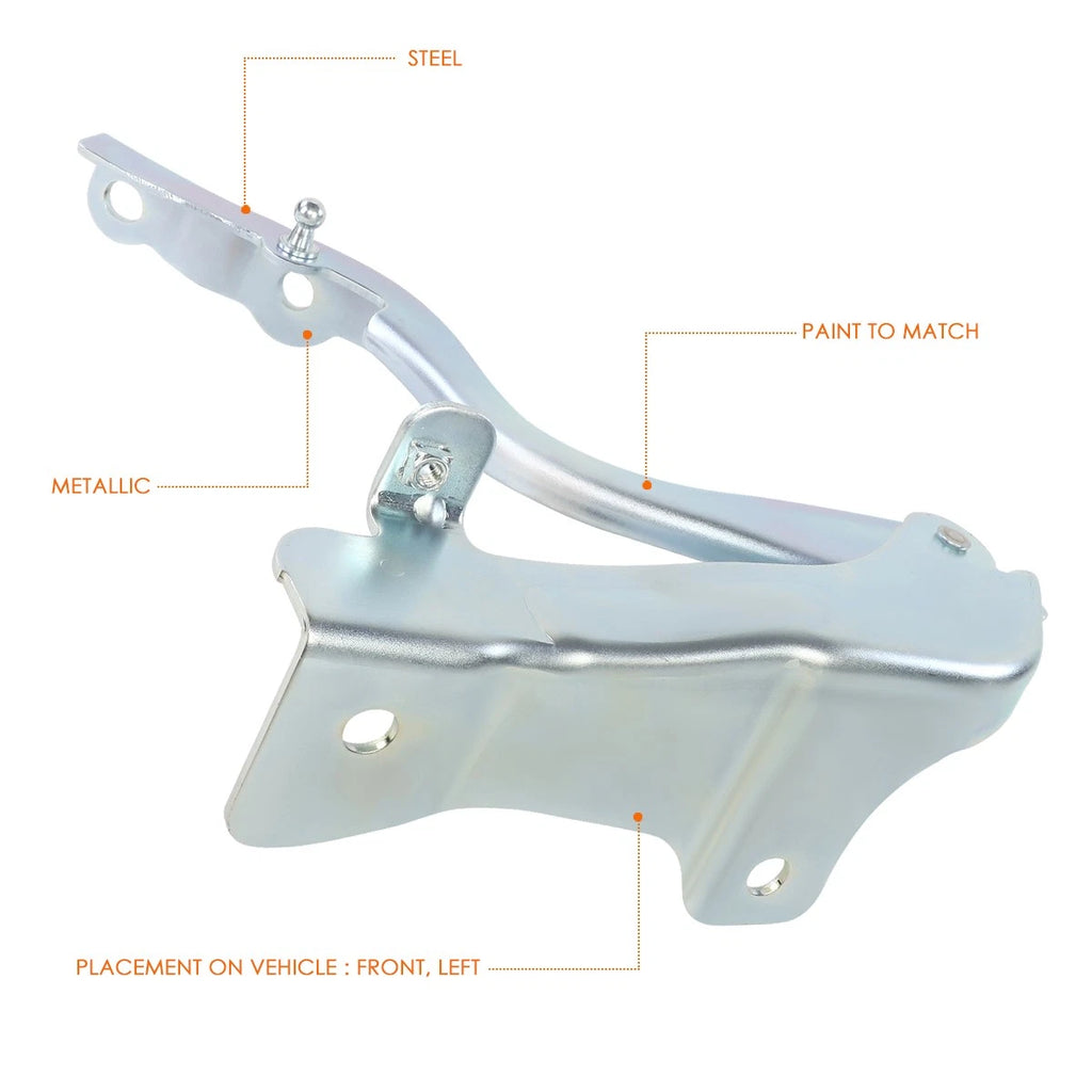 Left Driver Side Steel Engine Hood Hinge for Santa Fe XL (2013–2019)