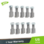 10Pcs Threaded Stump Grinder Teeth for Bradco Shaver Ashland Baumalight (N/A)