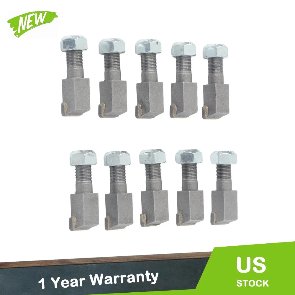 10Pcs Threaded Stump Grinder Teeth for Bradco Shaver Ashland Baumalight (N/A)