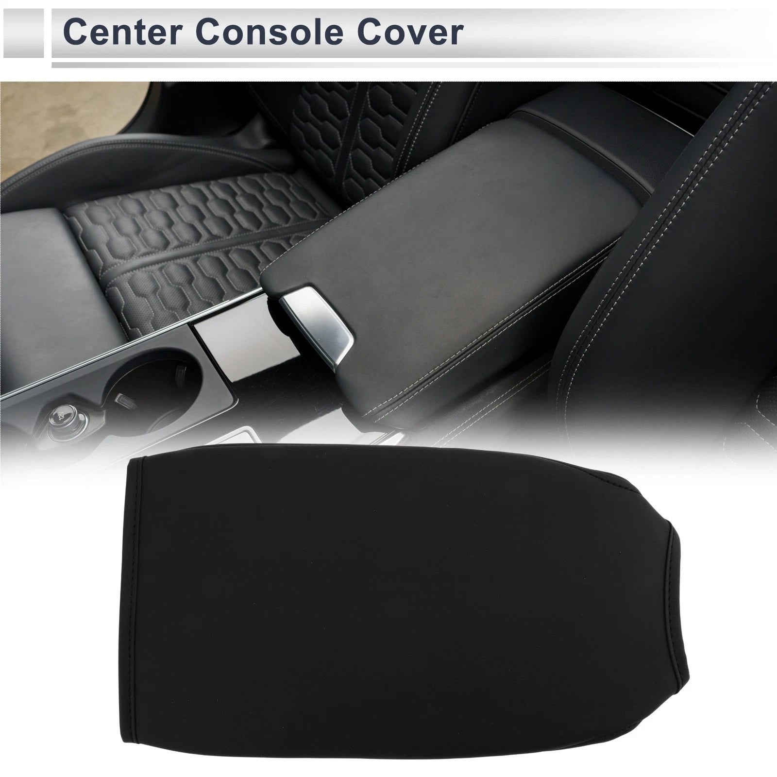 Center Console Cover for Toyota Tacoma (2016–2023) Black 1 Pc
