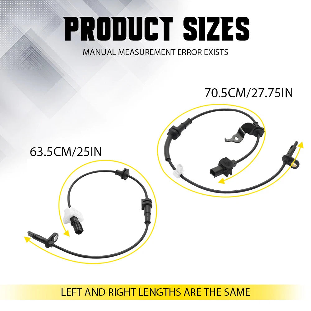 ABS Speed Sensor Set for Honda Accord (2013–2017) Front & Rear