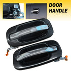 Set of 2 Chrome Rear Outside Door Handles for Silverado Sierra Tahoe Yukon (1999–2006)