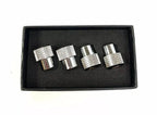 Valve Stem Caps Chrome Knurled with Logo for Jeep Wrangler (2018–2024)