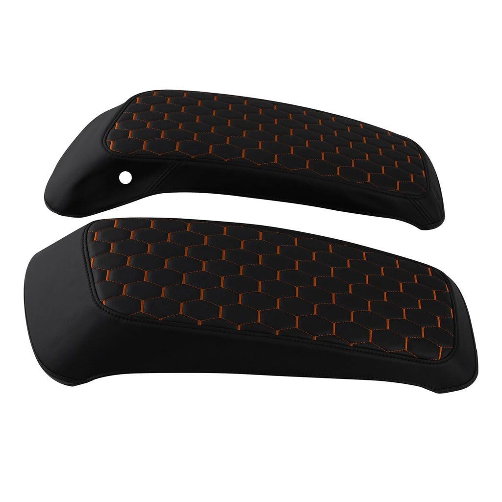 Black Hard Saddlebags Lids Covers for Harley Electra Glide, Street Glide (2014–Present)