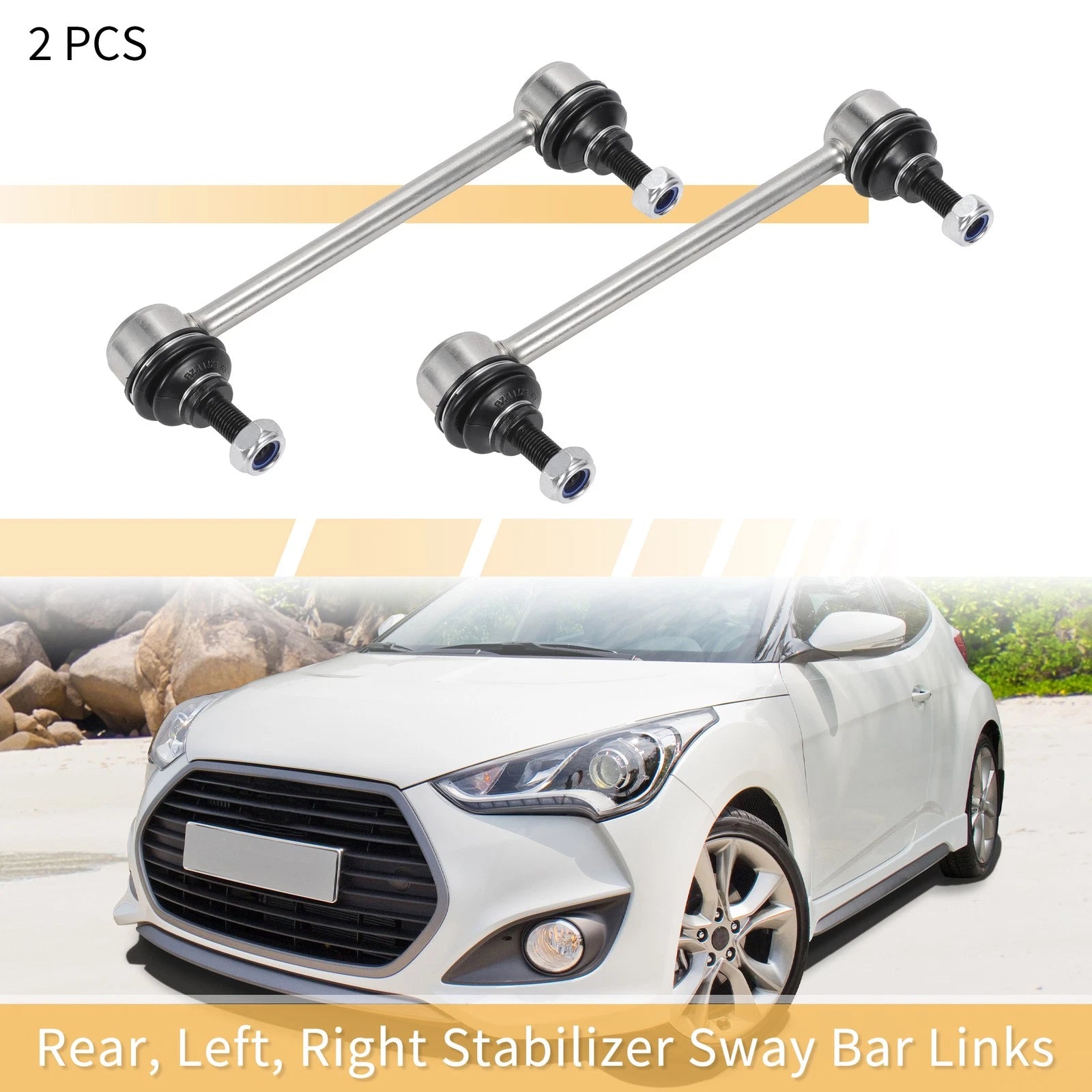 2pcs Rear Stabiliser Sway Bar Link for Hyundai Elantra (2007–2010) No.K750102