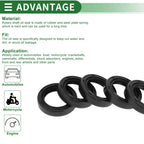 Set of 5 Oil Seal Ring for Rotary Shaft 22x32x7mm NBR Rubber