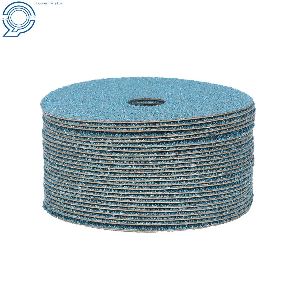 Set of 50 Zirconia Resin Fiber Grinding Discs 4.5" 36 Grit