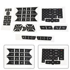 Decal Button Door Steering A/C Window Radio Sticker for Mercedes (2007–2014)