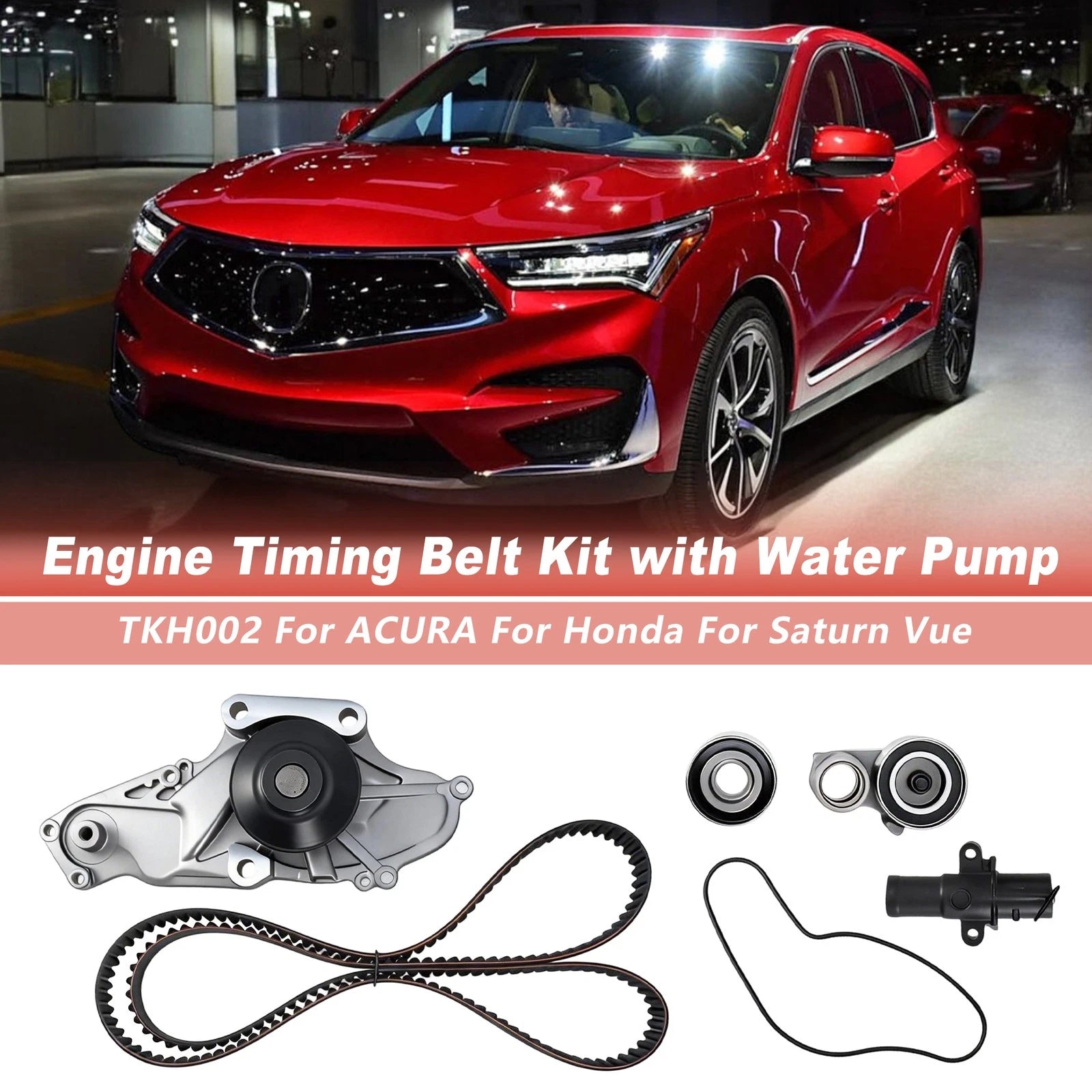 Engine Timing Belt Kit & Water Pump for Acura Honda Accord Saturn 