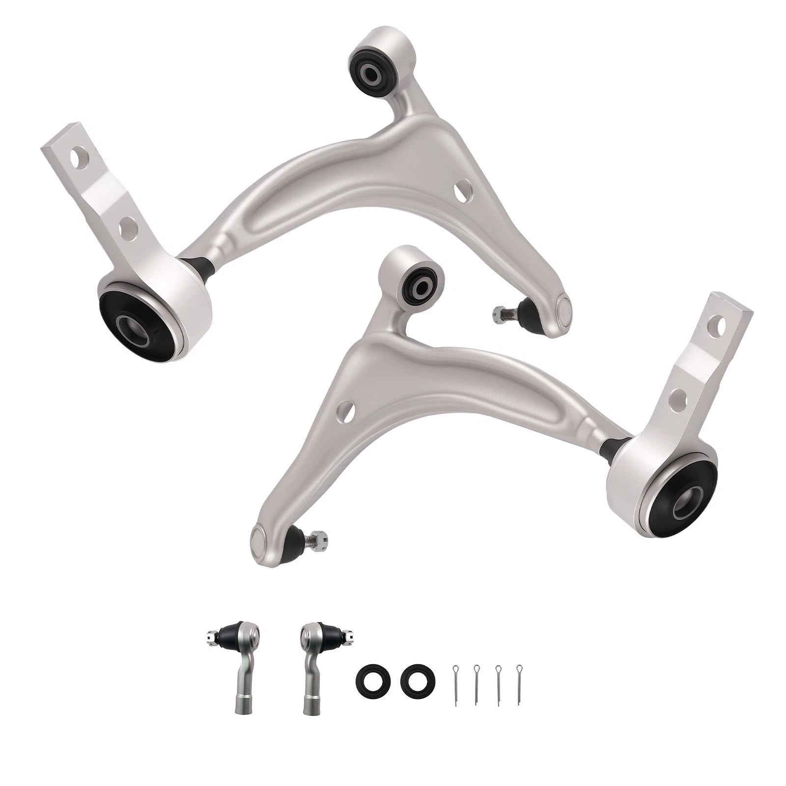 Set of 4 Front Lower Control Arms Ball Joint Tie Rod Ends for Nissan Altima (2002–2006)