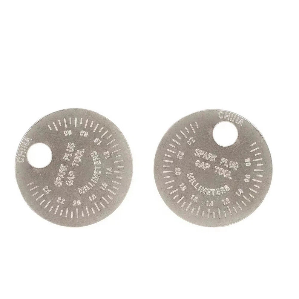 2X Spark Gap Gauge Coin Type Tool for Measurement 0.020 to 0.100 Inch