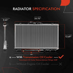 Radiator with Oil Cooler for Toyota Corolla (1998–2002)