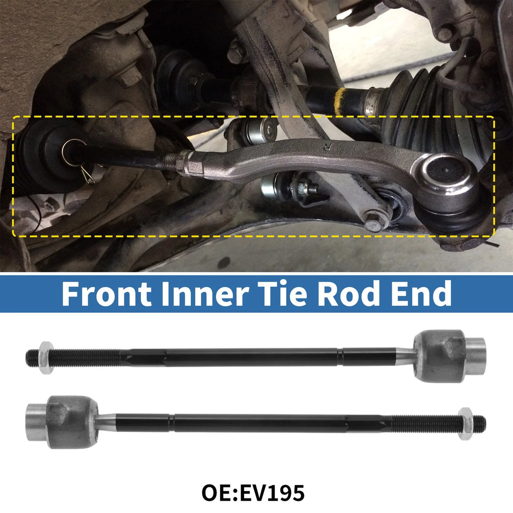 2 Pcs Front Inner Tie Rod End Links for Chevrolet Impala (2000–2013) No.EV195