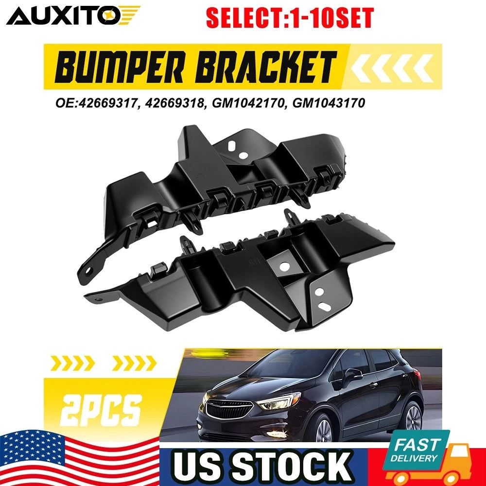 Set of 2 Front Bumper Guide Brackets for Buick Encore (2019–2022)