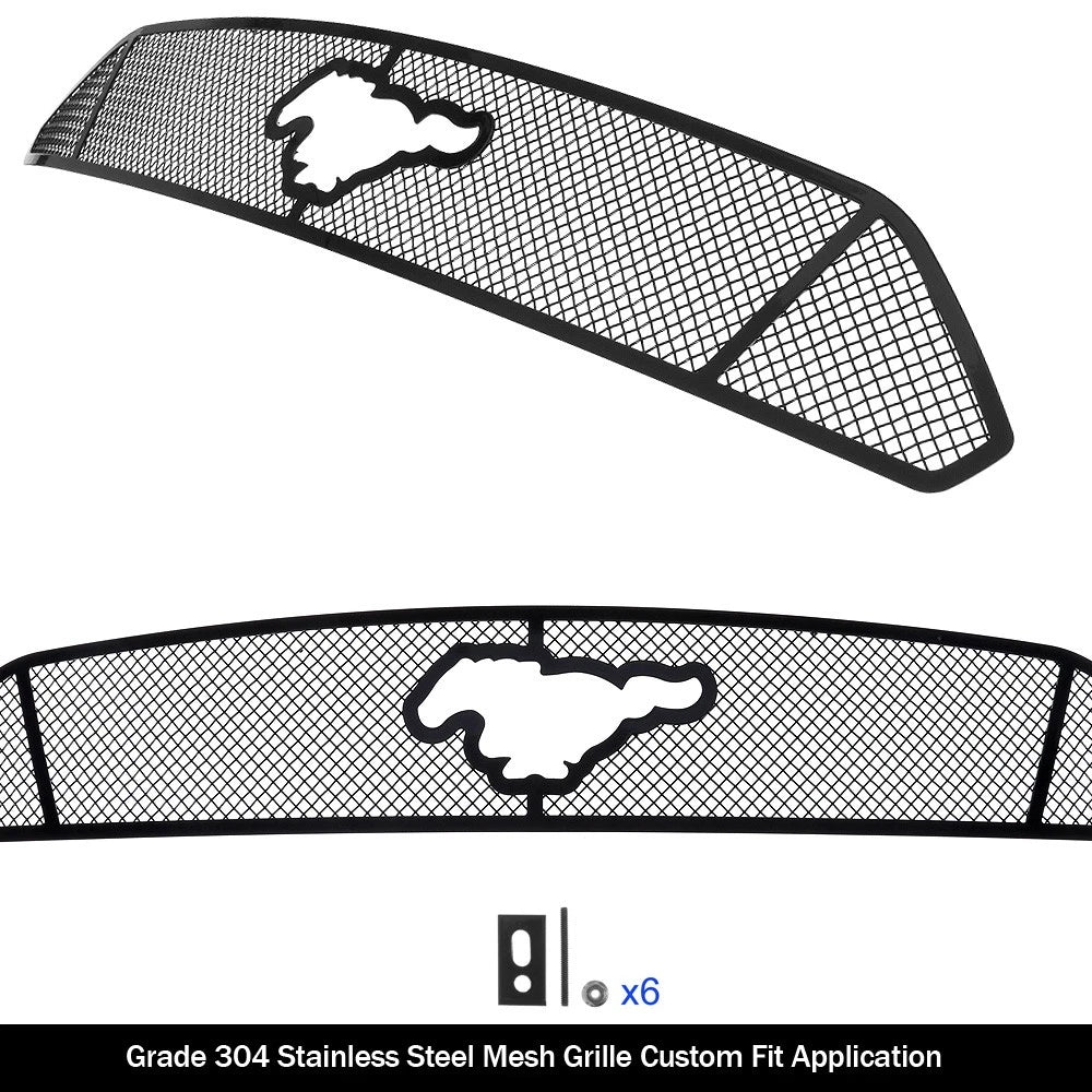 Black Mesh Grille for Ford Mustang EcoBoost (2018-2022)