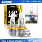 AUXITO H11 H9 LED Headlight Bulbs for H8 (6000K, Fanless)