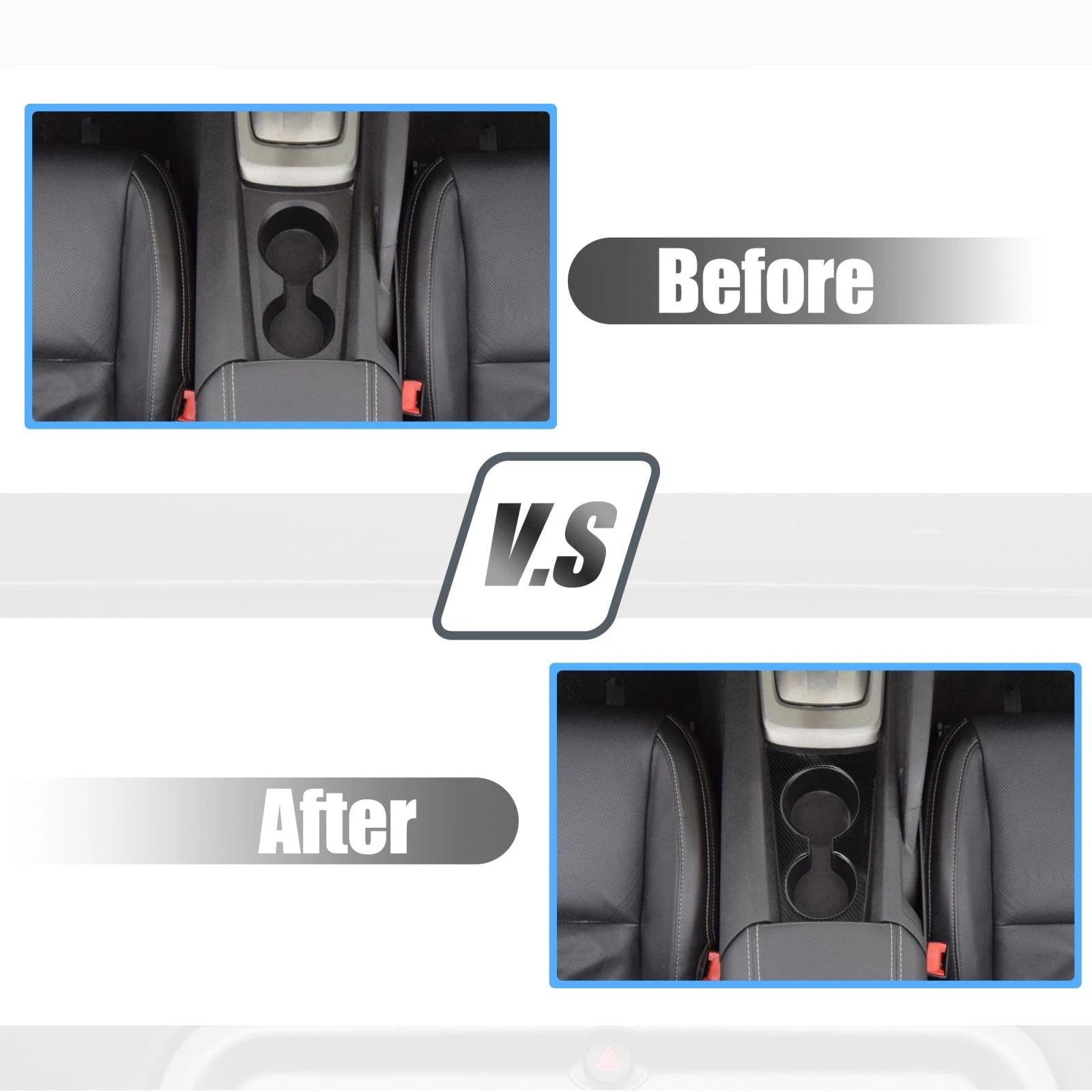 Cup Holder Frame Cover Sticker Trim for Chevrolet Camaro (2010–2015)
