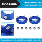 25mm Front Coil Spacer Kit for Mitsubishi Triton MN ML MQ (2005–Present)