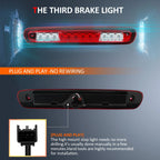 Chrome LED Third Brake Roof Cargo Stop Light for Chevrolet GMC (2007–2010)