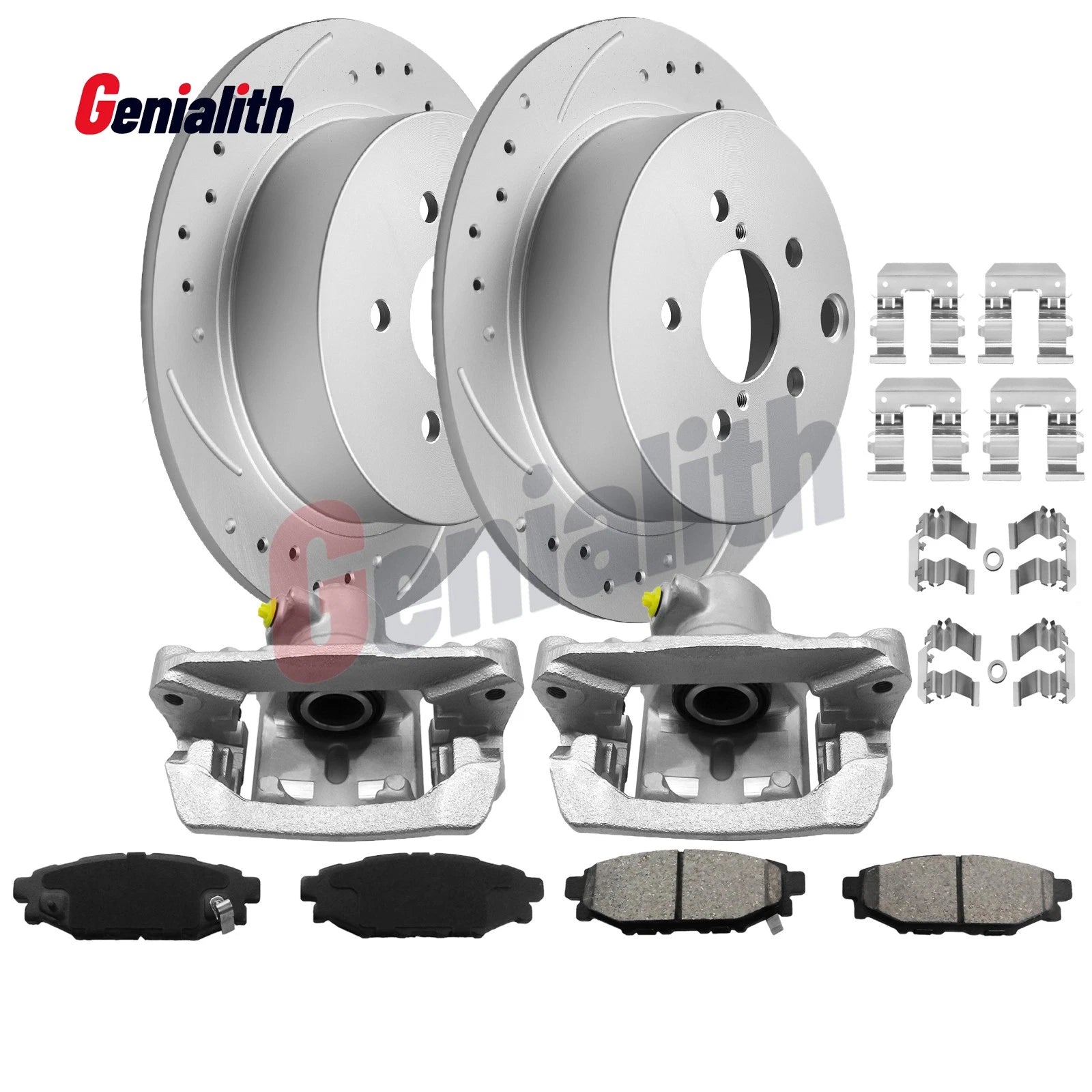 Rear Brake Rotor, Brake Pads, Brake Caliper for Subaru Forester Impreza Crosstrek (2014–2021)